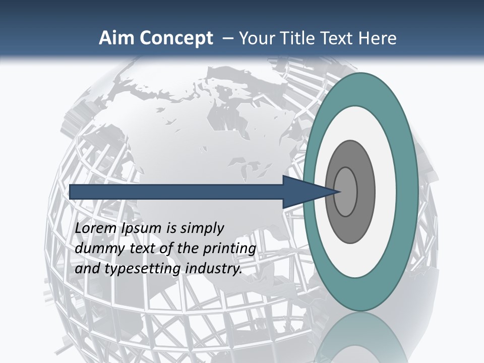 White Ball Worldwide PowerPoint Template