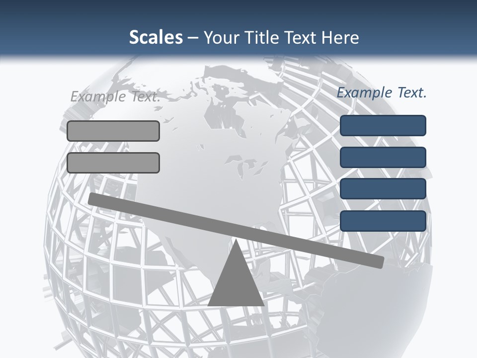 White Ball Worldwide PowerPoint Template