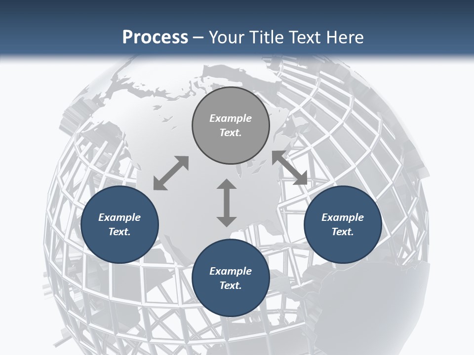 White Ball Worldwide PowerPoint Template