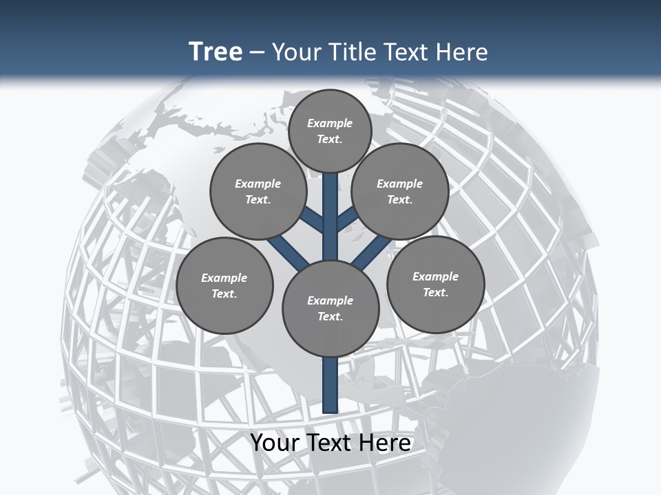 White Ball Worldwide PowerPoint Template