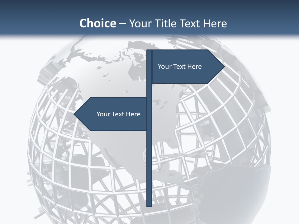 White Ball Worldwide PowerPoint Template