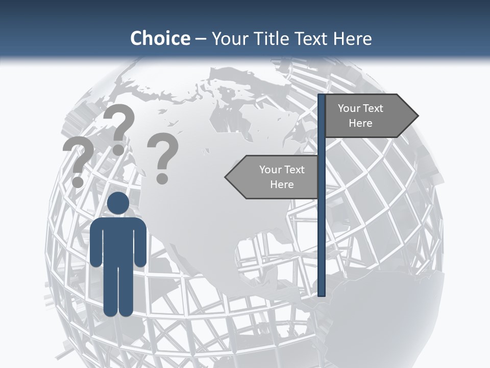 White Ball Worldwide PowerPoint Template