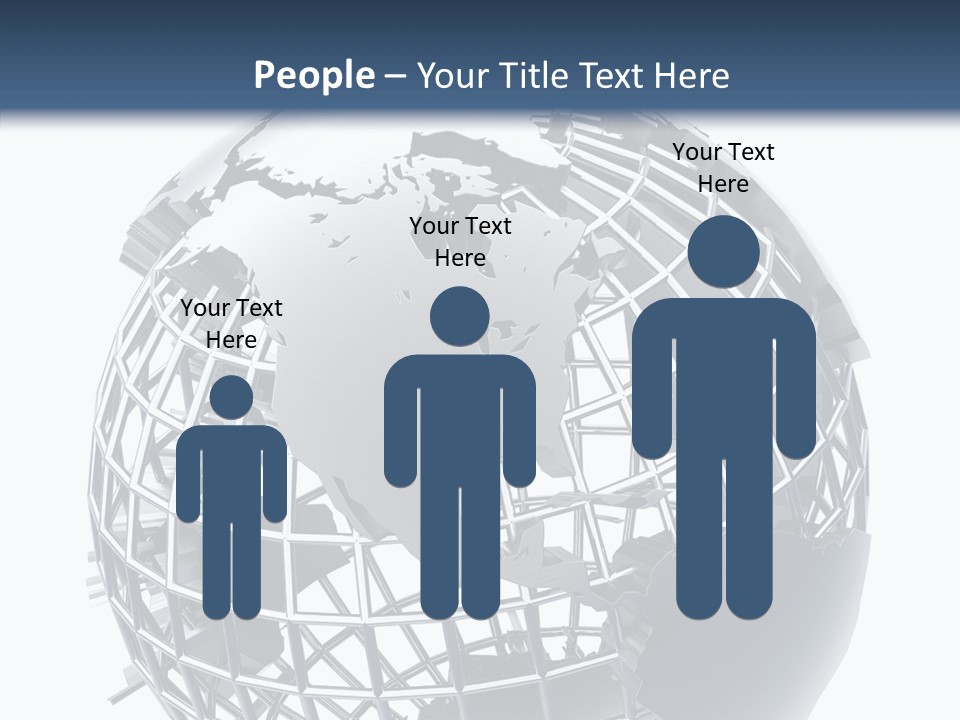 White Ball Worldwide PowerPoint Template