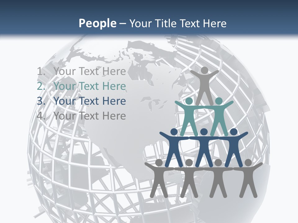 White Ball Worldwide PowerPoint Template