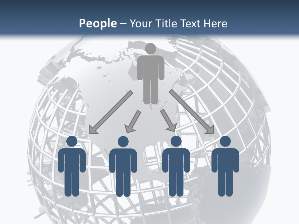 White Ball Worldwide PowerPoint Template