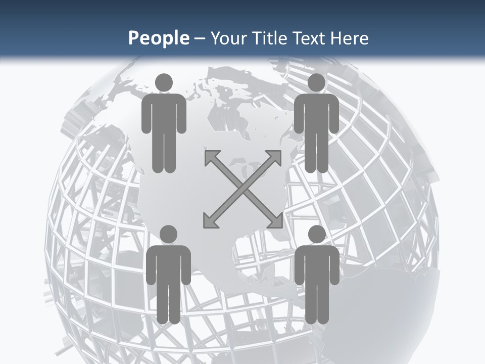 White Ball Worldwide PowerPoint Template