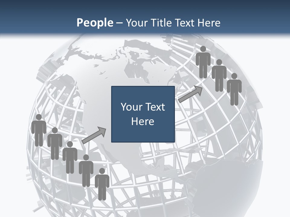 White Ball Worldwide PowerPoint Template