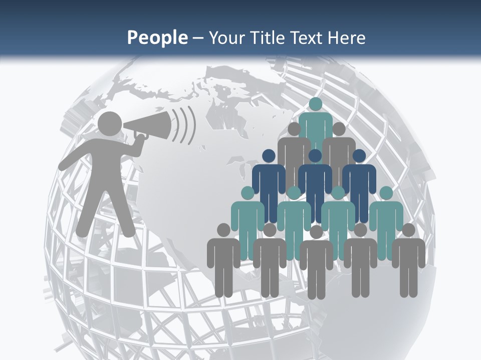 White Ball Worldwide PowerPoint Template