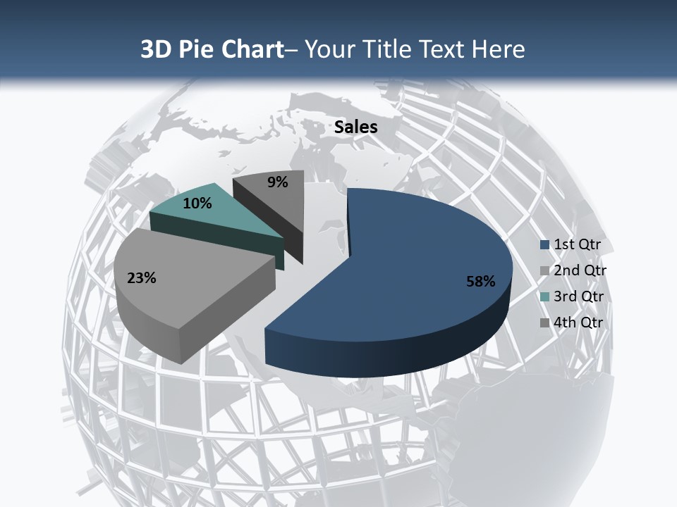 White Ball Worldwide PowerPoint Template