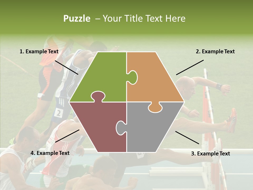 Athletics M Middle PowerPoint Template