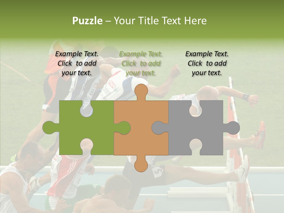 Athletics M Middle PowerPoint Template