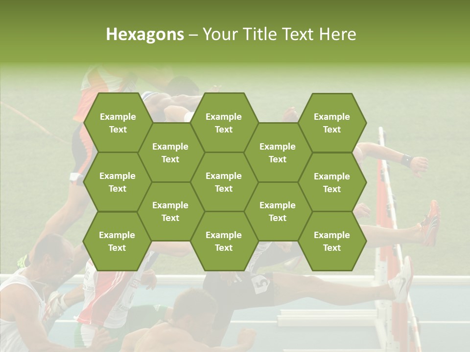 Athletics M Middle PowerPoint Template