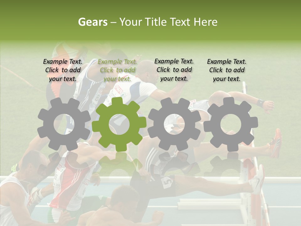 Athletics M Middle PowerPoint Template