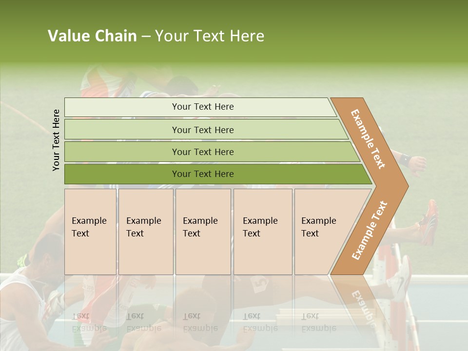 Athletics M Middle PowerPoint Template