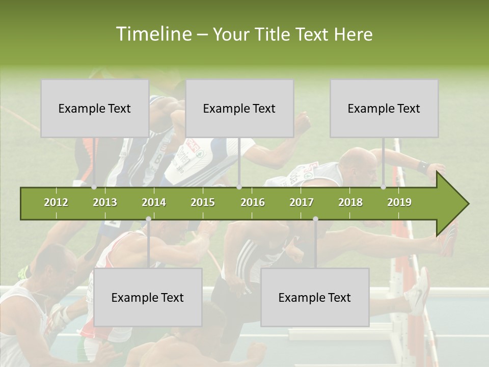 Athletics M Middle PowerPoint Template