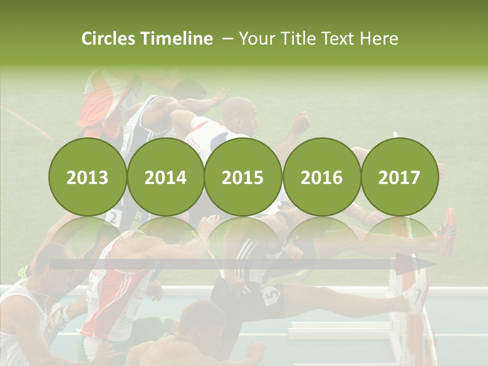 Athletics M Middle PowerPoint Template