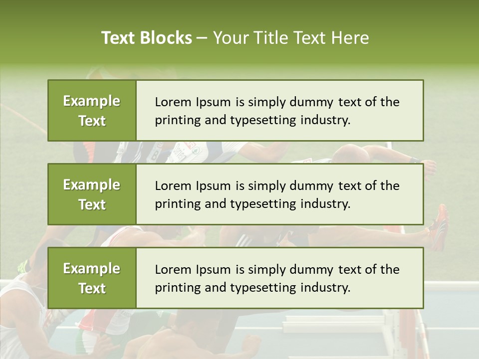 Athletics M Middle PowerPoint Template