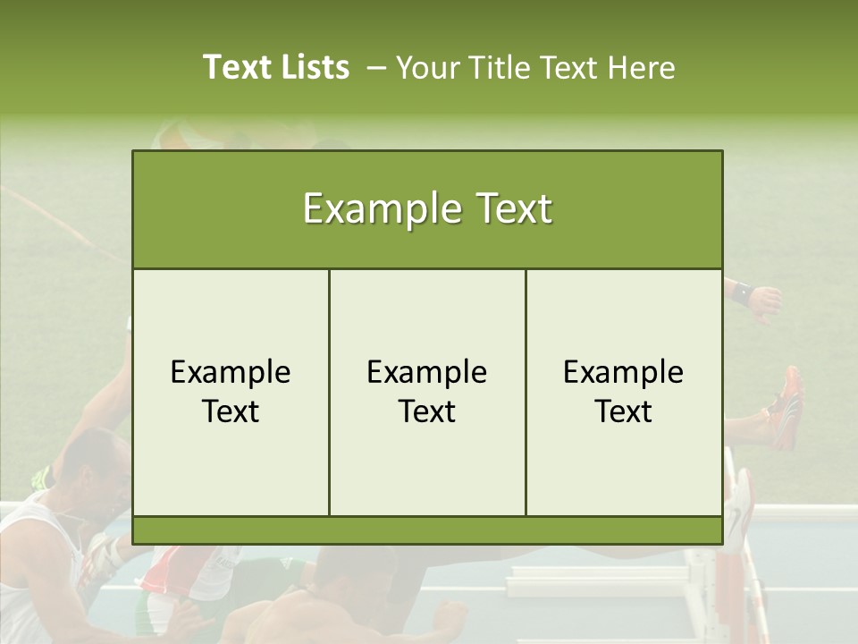 Athletics M Middle PowerPoint Template