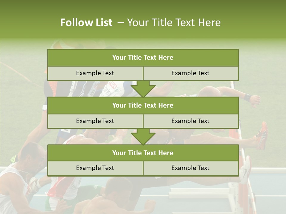 Athletics M Middle PowerPoint Template