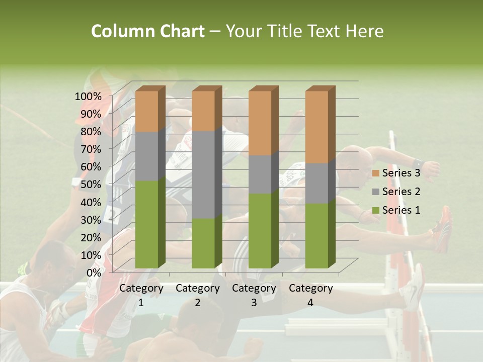 Athletics M Middle PowerPoint Template
