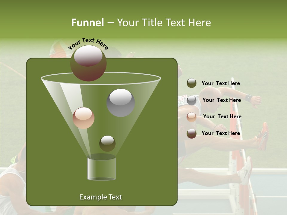 Athletics M Middle PowerPoint Template