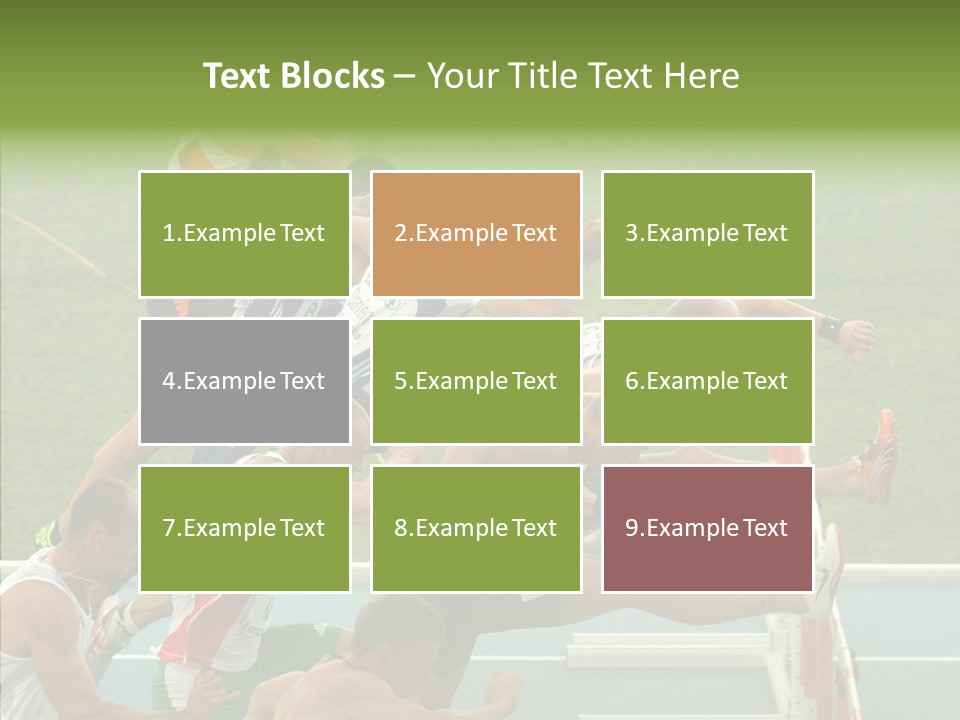 Athletics M Middle PowerPoint Template