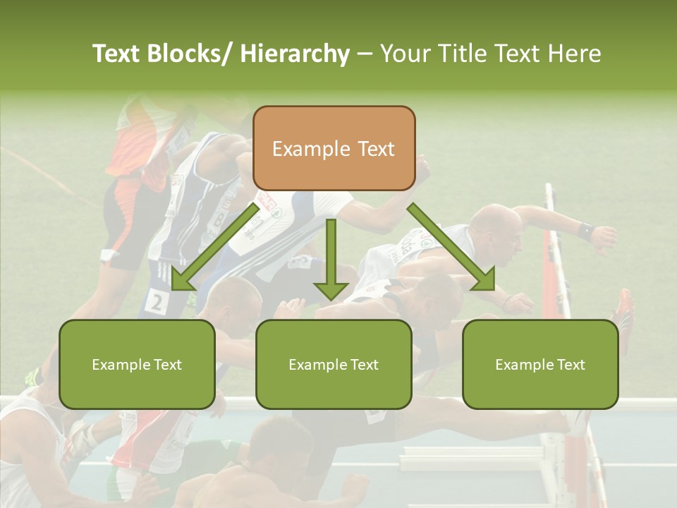 Athletics M Middle PowerPoint Template