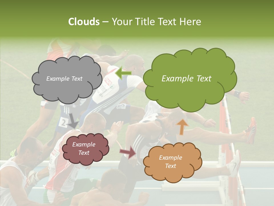 Athletics M Middle PowerPoint Template