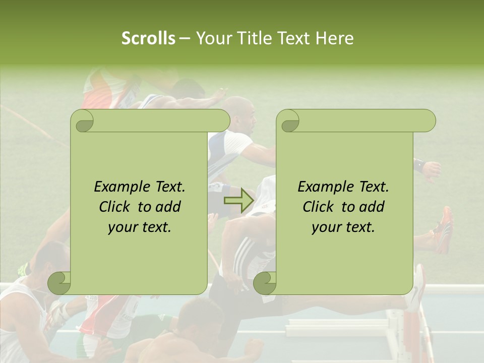 Athletics M Middle PowerPoint Template