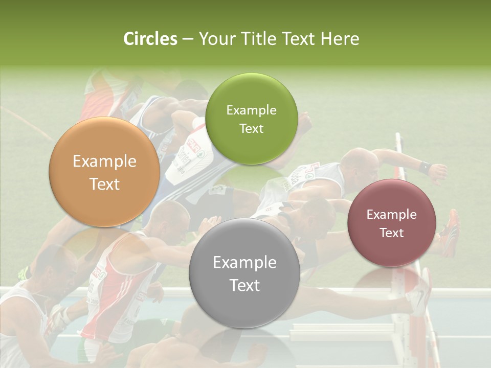 Athletics M Middle PowerPoint Template