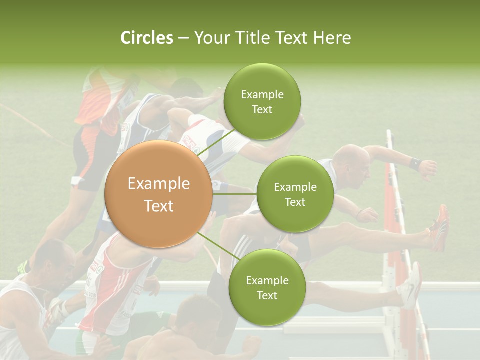 Athletics M Middle PowerPoint Template