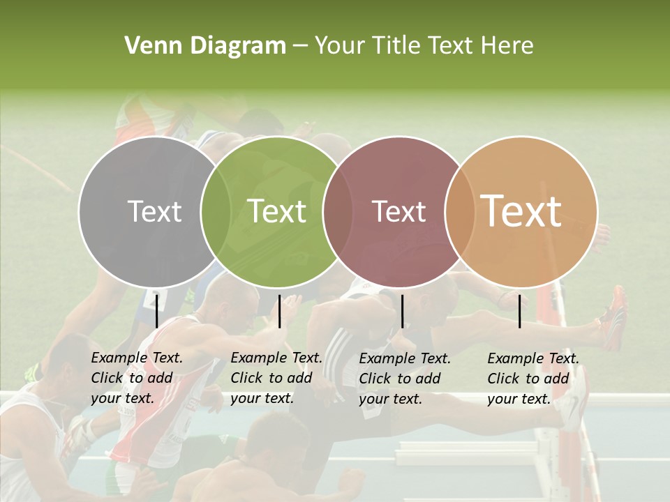 Athletics M Middle PowerPoint Template