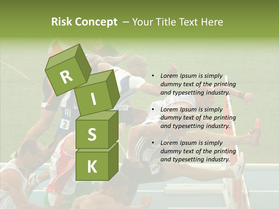 Athletics M Middle PowerPoint Template