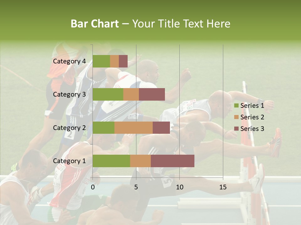 Athletics M Middle PowerPoint Template