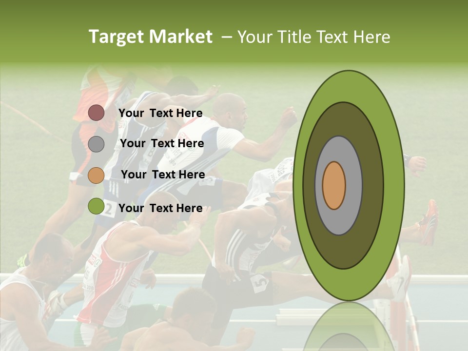 Athletics M Middle PowerPoint Template