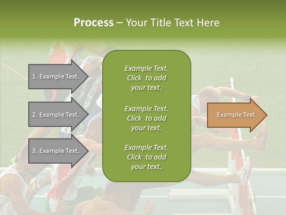 Athletics M Middle PowerPoint Template