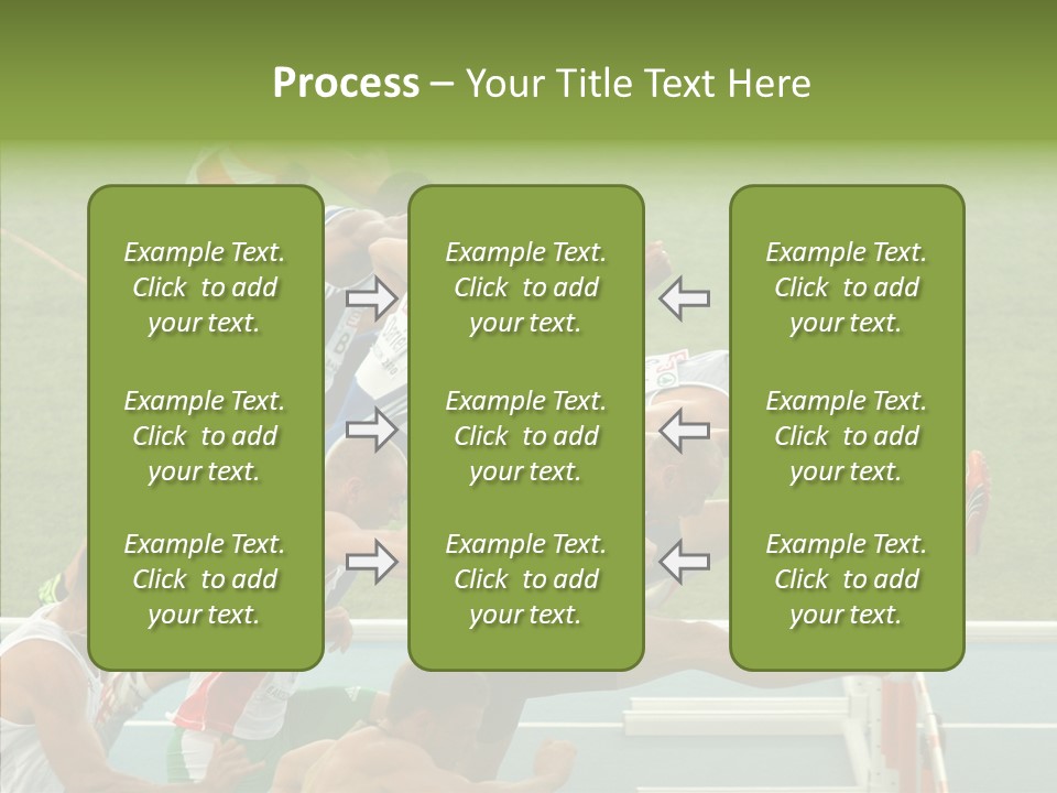 Athletics M Middle PowerPoint Template