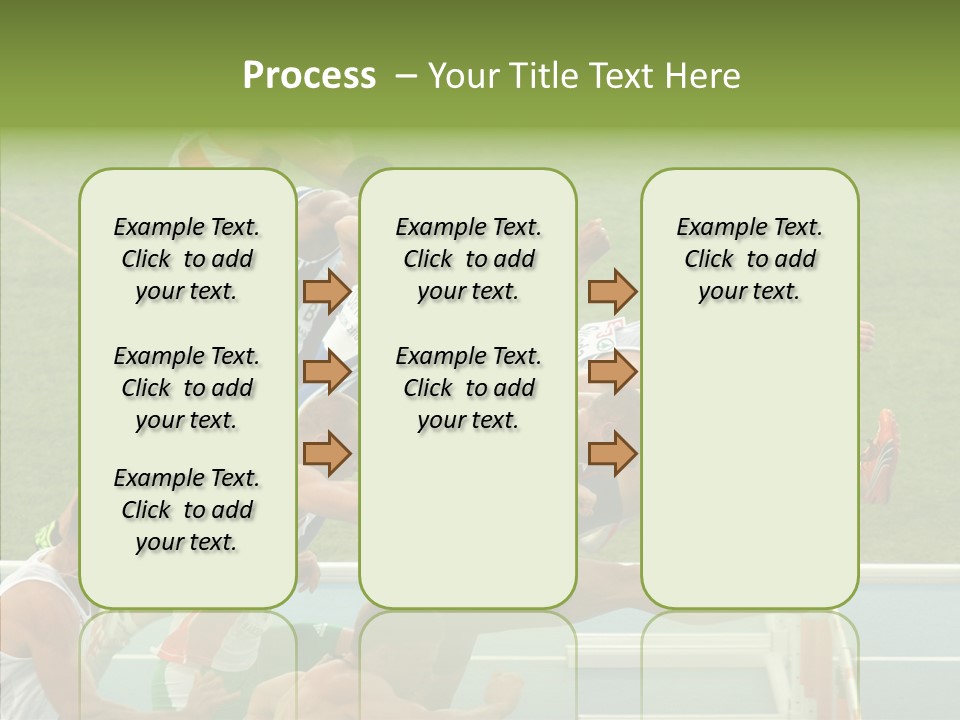 Athletics M Middle PowerPoint Template