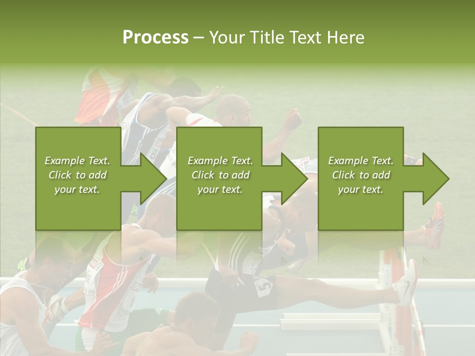 Athletics M Middle PowerPoint Template