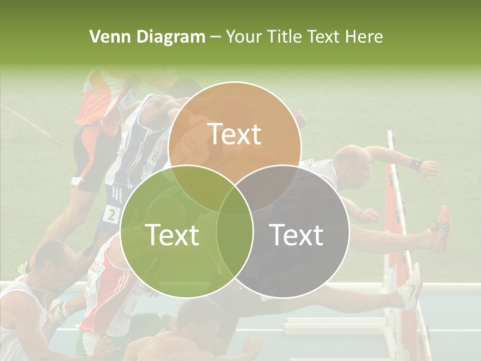 Athletics M Middle PowerPoint Template