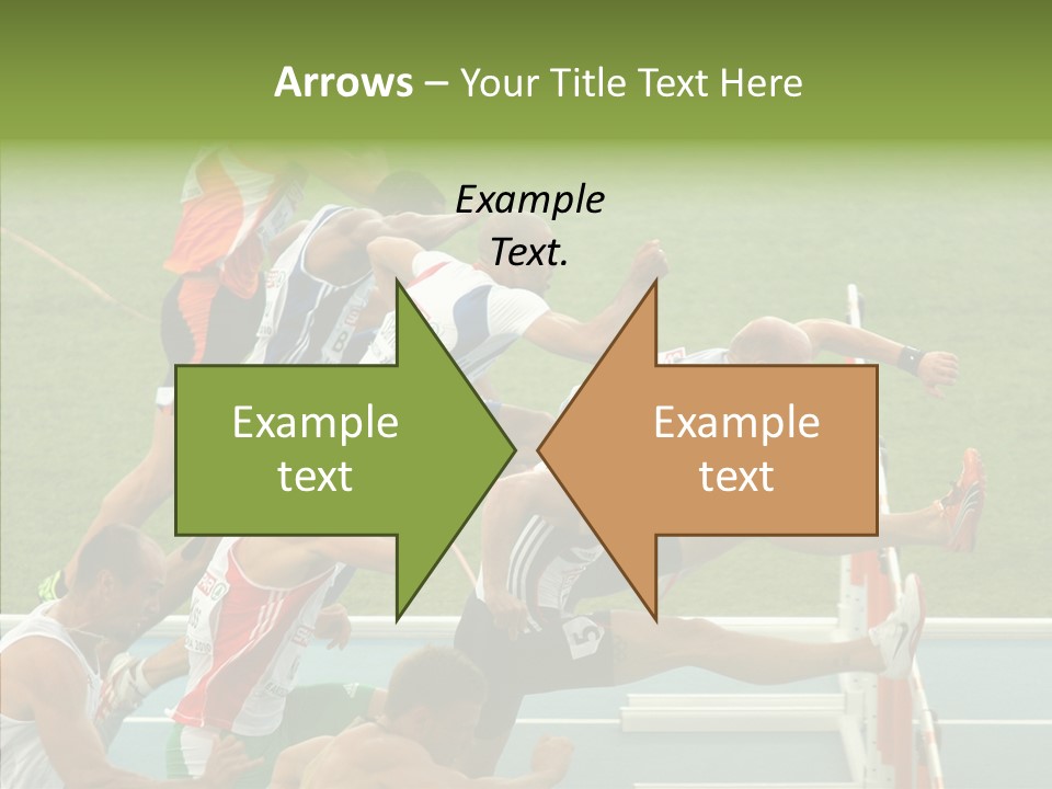 Athletics M Middle PowerPoint Template