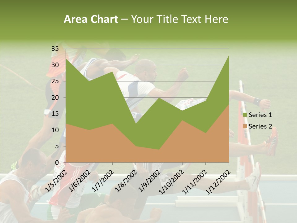 Athletics M Middle PowerPoint Template
