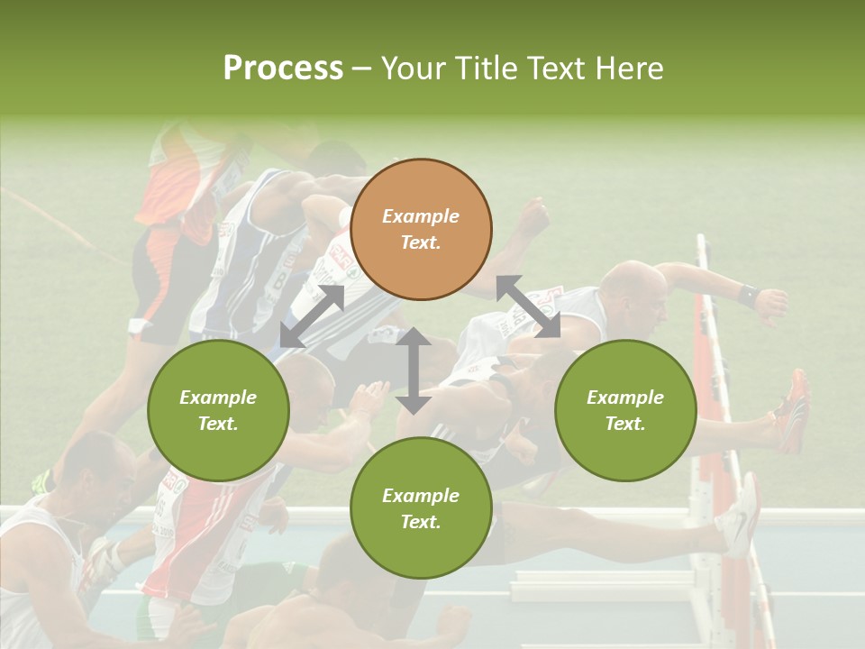 Athletics M Middle PowerPoint Template