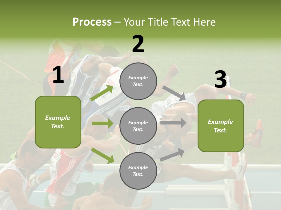 Athletics M Middle PowerPoint Template