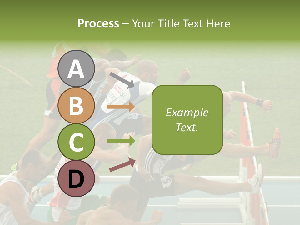Athletics M Middle PowerPoint Template
