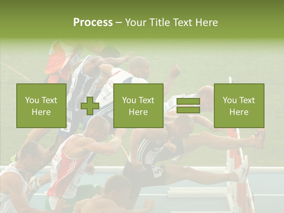 Athletics M Middle PowerPoint Template