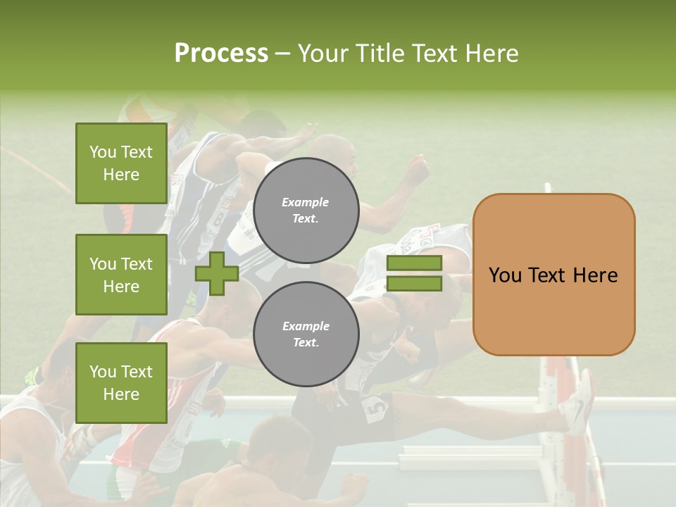 Athletics M Middle PowerPoint Template