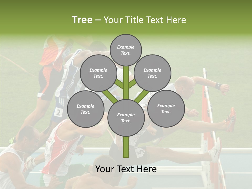 Athletics M Middle PowerPoint Template