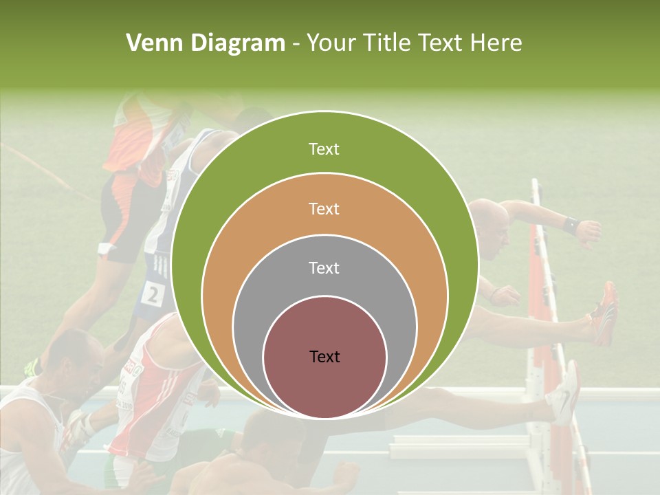 Athletics M Middle PowerPoint Template