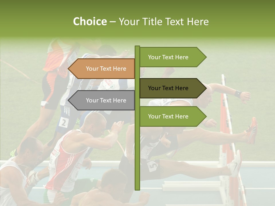 Athletics M Middle PowerPoint Template